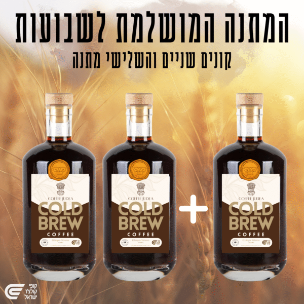מבצע שבועות Cold-Brew 2+1 מתנה